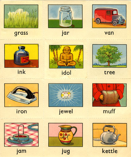 Original educational stickers illustrated by Geoffrey Higham