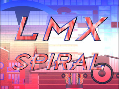 film still: *LMX Spiral* front title card. ‘London Market eXcess’ – a term used in the insurance industry during the eighties to describe the practice of re-insuring a policy over and over again, decreasing the premium at each turn in the ‘spiral’ and therefore increasing the risk that there might not be enough left to meet actual claims.

